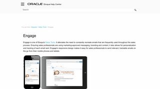 Engage - Oracle Docs