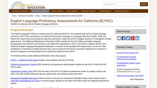 English Language Proficiency Assessments for California (ELPAC ...