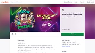 elrow London - Studio 338 - 27th April 2019 - ROWSATTACKS Tickets ...