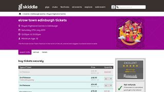 elrow Town Edinburgh Tickets | Royal Highland Centre Edinburgh ...