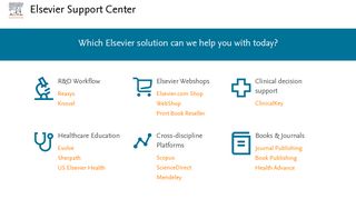 Elsevier Support Center: Home