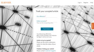 Article tracking homepage - Elsevier
