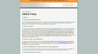 EMSS - Elsevier - Electronic Manuscript Submission System