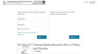 Sign in with your EVISE or Elsevier profile A single login credential ...