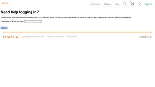 Need help logging in? - Elsevier Education Portal