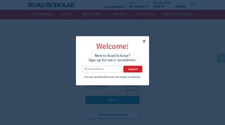 Log In To Your Account | Road Scholar
