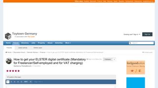 How to get your ELSTER digital certificate (Mandatory for ...