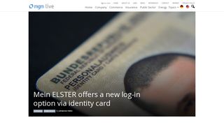 Mein ELSTER offers a new log-in option via identity card - mgm ...