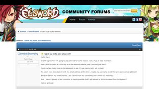 I cant log in to play elsword!! - Forums - Elsword Online Forums