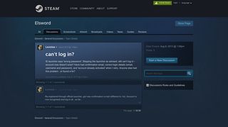 can't log in? :: Elsword General Discussions - Steam Community