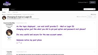 Changing E-mail or Login ID - General Discussion - VoidElsword ...