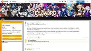 Korean Elsword login problems : elsword - Reddit