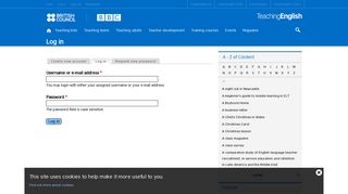 Log in | TeachingEnglish | British Council | BBC