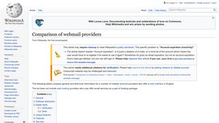 Comparison of webmail providers - Wikipedia