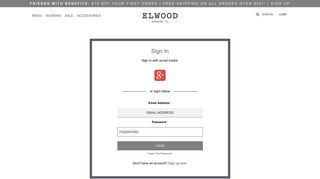 Elwood Australia - Customer Login