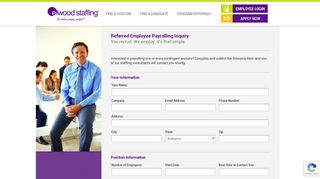 Payrolling Inquiry | Elwood Staffing