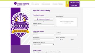 Apply with Elwood Staffing