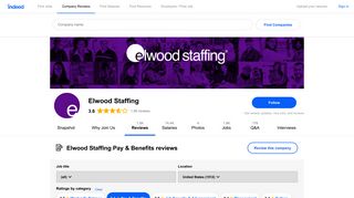 Working at Elwood Staffing: 354 Reviews about Pay & Benefits ...
