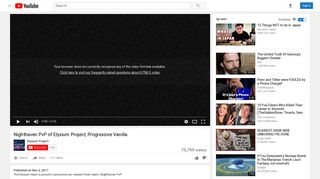 Nighthaven PvP of Elysium Project, Progressive Vanilla - YouTube