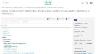 CUCM 12.X Extension Mobility(EM) and Extension Mobility Cross ...