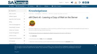 eM Client v6 - Leaving a Copy of Mail on the Server - Knowledgebase ...