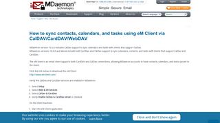 How to sync contacts, calendars, and tasks using eM Client via ...