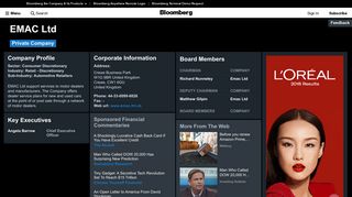 EMAC Ltd: Company Profile - Bloomberg