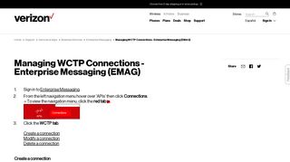 Managing WCTP Connections - Enterprise Messaging (EMAG ...