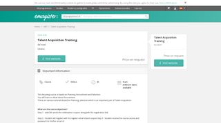 Courses Talent Acquisition Training online Ed-next | Emagister
