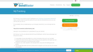 MyTracking - SendBlaster bulk email software