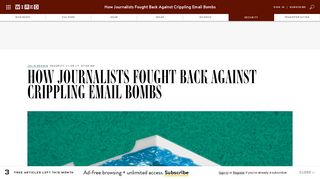 How Journalists Fought Back Against Crippling Email Bombs - Wired