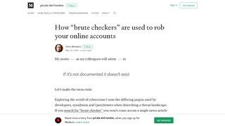 How “brute checkers” are used to rob your online accounts