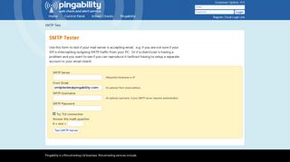 SMTP Check - Pingability.com
