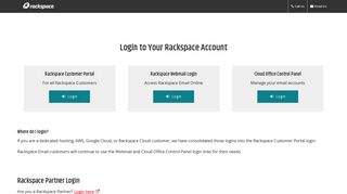 Rackspace Customer Login