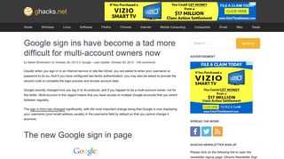 Google sign ins have become a tad more difficult for multi-account ...
