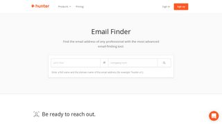 Email Finder - Find an email address by name • Hunter