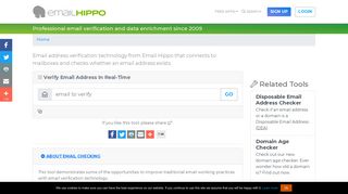 Email Address Verifier - Validate and Check In Real ... - Email Hippo