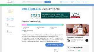 Access email.netapp.com. Outlook Web App