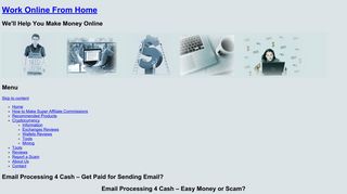 Email Processing 4 Cash - Get Paid for Sending Email?
