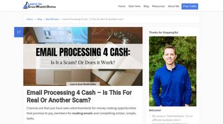 Email Processing 4 Cash - Is This For Real Or Another Scam?