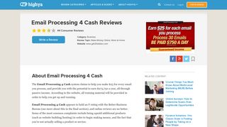 Email Processing 4 Cash Reviews - Is it a Scam or Legit? - HighYa