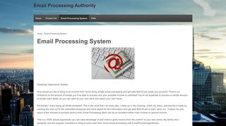 Email Processing System | Email Processing Authority