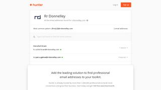 Rr Donnelley - email addresses & email format • Hunter - Hunter.io