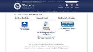 Student Email & Web Sign-In / Student Office 365 & Web Sign-In