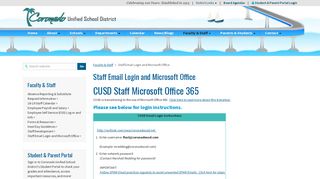 Staff Email Login and Microsoft Office - Coronado Unified School ...