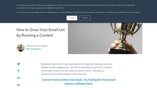 How to Grow Your Email List by Running a Contest - HubSpot Blog
