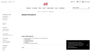 Newsletter - H&M