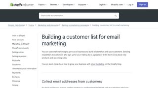 Add a third party newsletter signup form - Shopify Help Center