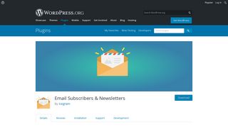 Email Subscribers & Newsletters | WordPress.org