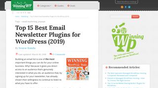 Top 15 Best Email Newsletter Plugins for WordPress (2019)